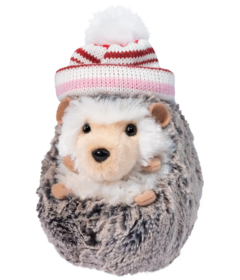Douglas Spunky Hedgehog with Winter Hat