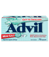 Advil Mini-Gels Ibuprofen 200mg 70 Capsules
