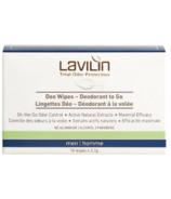 Lavilin Deodorant Wipes To Go For Men