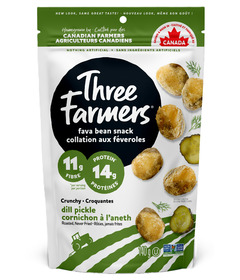 Three Farmers Roasted Fava Beans Dill Pickle