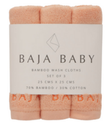 Baja Baby Bamboo Wash Cloths Citrus Fruit