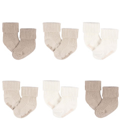 Just Born Socks Pack Tan