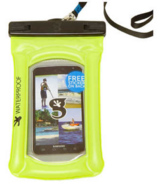 Geckobrands Float Phone Dry Bag Néon Vert