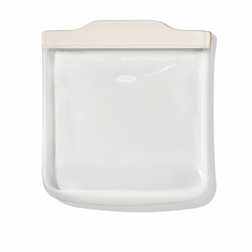 OXO Good Grips - Borsa riutilizzabile in silicone, sottile, 850,5 g, colore: avena