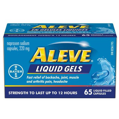 Buy Aleve Liquid Gels 220 mg at Well.ca | Free Shipping $35+ in Canada