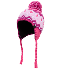 Kombi Children Boost Winter Hat Patterned Knit Fuchsia