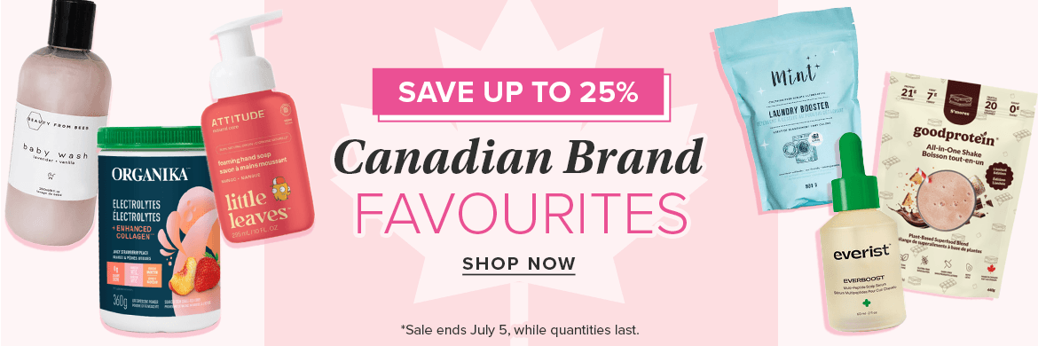 Save up to 25% on Canadian Brand Favourites