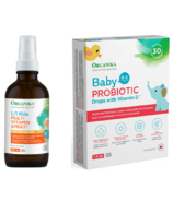 Organika Baby Probiotic & Spray Multivitaminé pour enfants Bundle