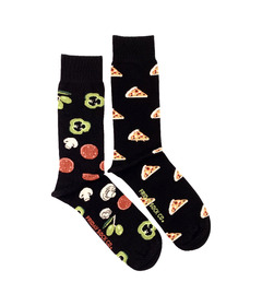 Friday Sock Co. Men's Black Pizza Socks Black