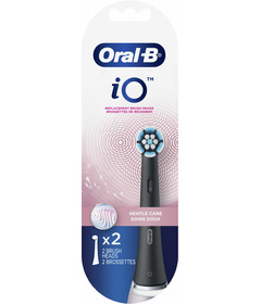 image of Oral-B iO Gentle Care Replacement Heads Black with sku:329500