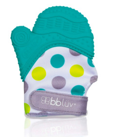 image of bbluv Gluv Teething Mitten Aqua with sku:304510