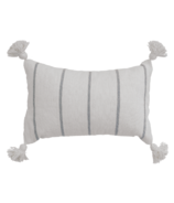 Pokoloko Moroccan Pillow 14x22 Inches Classic Light Grey