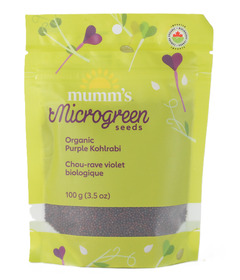Mumm's Microgreen Seeds Organic Purple Kohlrabi