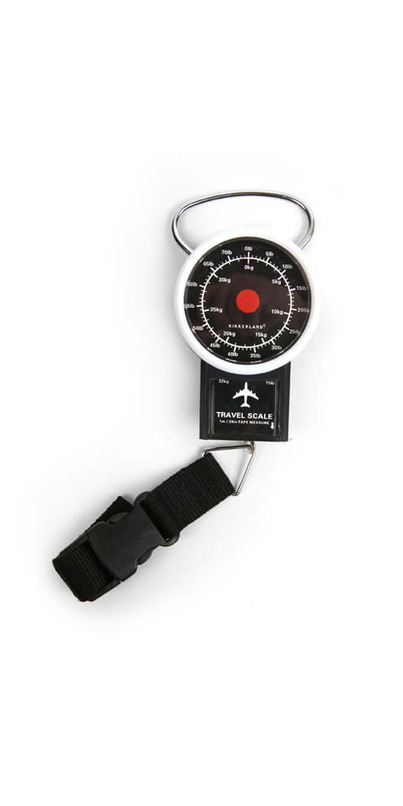 Balance De Voyage Pèse-bagage Kikkerland - Capacité 35 Kg, Avec Mètre Ruban 1 M | Compacte, Portable Pour éviter Les Excédents Bagages à L'aéroport
