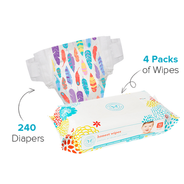 The Honest Company Size 2 Diapers & Wipes Bundle The Honest Company Size 2 Diapers & Wipes Bundle