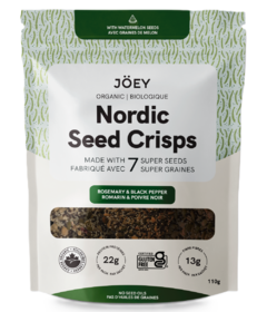 Joey Nordic Seed Crisps Rosemary & Black Pepper