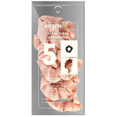 scrunchies kitsch blush satin sleep
