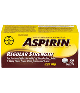 Aspirin 325 mg Regular Strength Tablets Medium Bottle