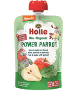 Holle Organic Pouch Power Poire perroquet avec pomme & Épinards