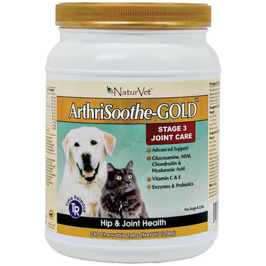 Naturvet ArthriSoothe Joint Care Gold Tablets Naturvet ArthriSoothe Joint Care Gold Tablets