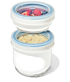 OXO PREP & GO Large Duo Snack Containers White
