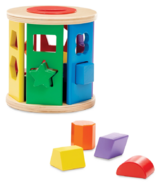 Melissa & Doug Match & Roll Shape Sorter