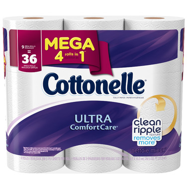 Cottonelle Ultra ComfortCare Toilet Paper, Soft Bath Tissue, 36