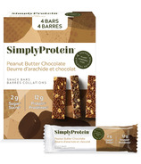 Simply Protein Plant Based Snack Bars Peanut Butter Chocolate 
