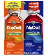 Vicks DayQuil NyQuil Toux + Congestion Combo Pack