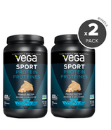 Vega Sport Lot de 2 paquets de protéines à saveur de beurre d'arachide