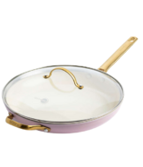 GreenPan Padova Reserve 12 Inch Covered Fry Pan with Lid Blush