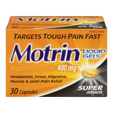 Motrin Liquid Gels Super Strength Motrin Liquid Gels Super Strength