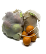 Sacs à fruits et légumes réutilisables en maille de coton Tru Earth
