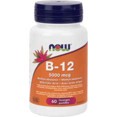 NOW Foods Vitamin B-12 Lozenges with Folic Acid NOW Foods Vitamin B-12 Lozenges with Folic Acid
