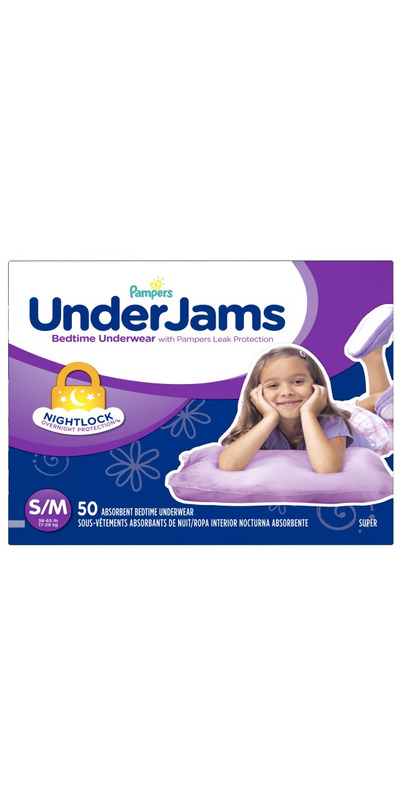 Pampers UnderJams<br> Underwear Girls <br>Large/X-Large , 58-85 Lbs  <br>84/Case <br>Pampers-UnderJams-Girls-L