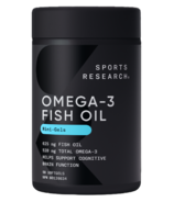Sports Research Omega-3 Huile de poisson Mini Gels