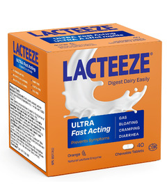 Lacteeze Ultra Fast-Acting Relief for Lactose Intolerance