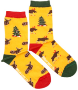 Friday Sock Co. Women's Socks Christmas Moose