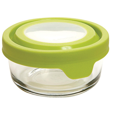 Anchor TrueSeal 1 Cup Round Storage Container with Green Lid Anchor TrueSeal 1 Cup Round Storage Container with Green Lid