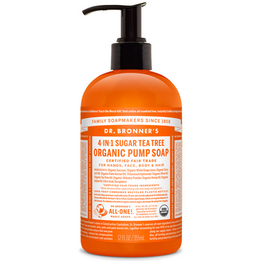 Dr. Bronner\'s 4-in-1 Sugar Tea Tree Organic Pump Soap Dr. Bronner\'s 4-in-1 Sugar Tea Tree Organic Pump Soap