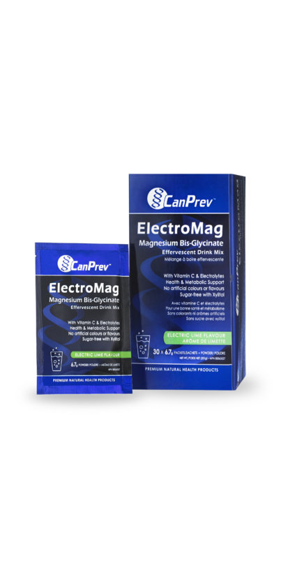 Buy CanPrev ElectroMag Magnesium Bis-Glycinate Effervescent Drink