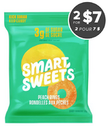 SmartSweets Peach Rings Pouch 2 for $7 