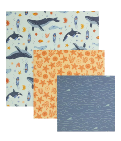 Nature Bee Variety Beeswax Wraps Set Ocean Lovers