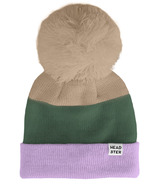 Headster Kids Tricolor Beanie Lined With Fleece Pretty Lilac