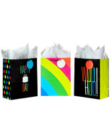 Hallmark 13 Inch Large Birthday Gift Bags With Tissue Paper