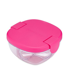 Yumbox Snack Bowl 3 Compartment Snack Size Raspberry Pink