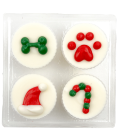 Wufers Candy Cane Dog Treat Cups