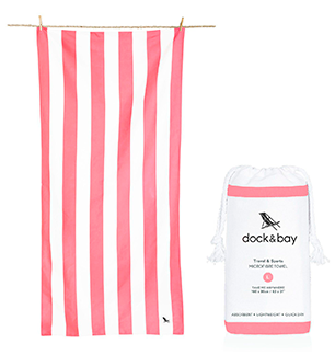 Dock & Bay Quick Dry Towel in Kuta Pink