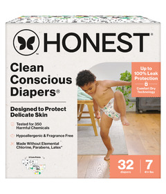 The Honest Company Club Box Diapers Barnyard Babies and Pattern