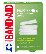 Band-Aid Hurt-Free Non-Stick Pads Small